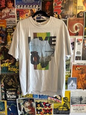 Gildan White Live 8 Africa Philadelphia Graphic T-Shirt